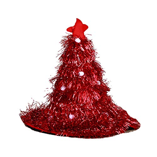 Preisvergleich Produktbild Weihnachtsmütze, Weihnachten Kopfschmuck / Weihnachtsschmuck / Party Requisiten / Feiertagsgeschenke (rot, Grün, Gelb, Silber) (Farbe : Red)