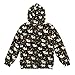 Hawapod Cow Moon Star Graphic Hoodies For Girl Lightweight Fashion Animal Pullover Everyday Half Zip Black Sweatshirt Hoodie With Pockets