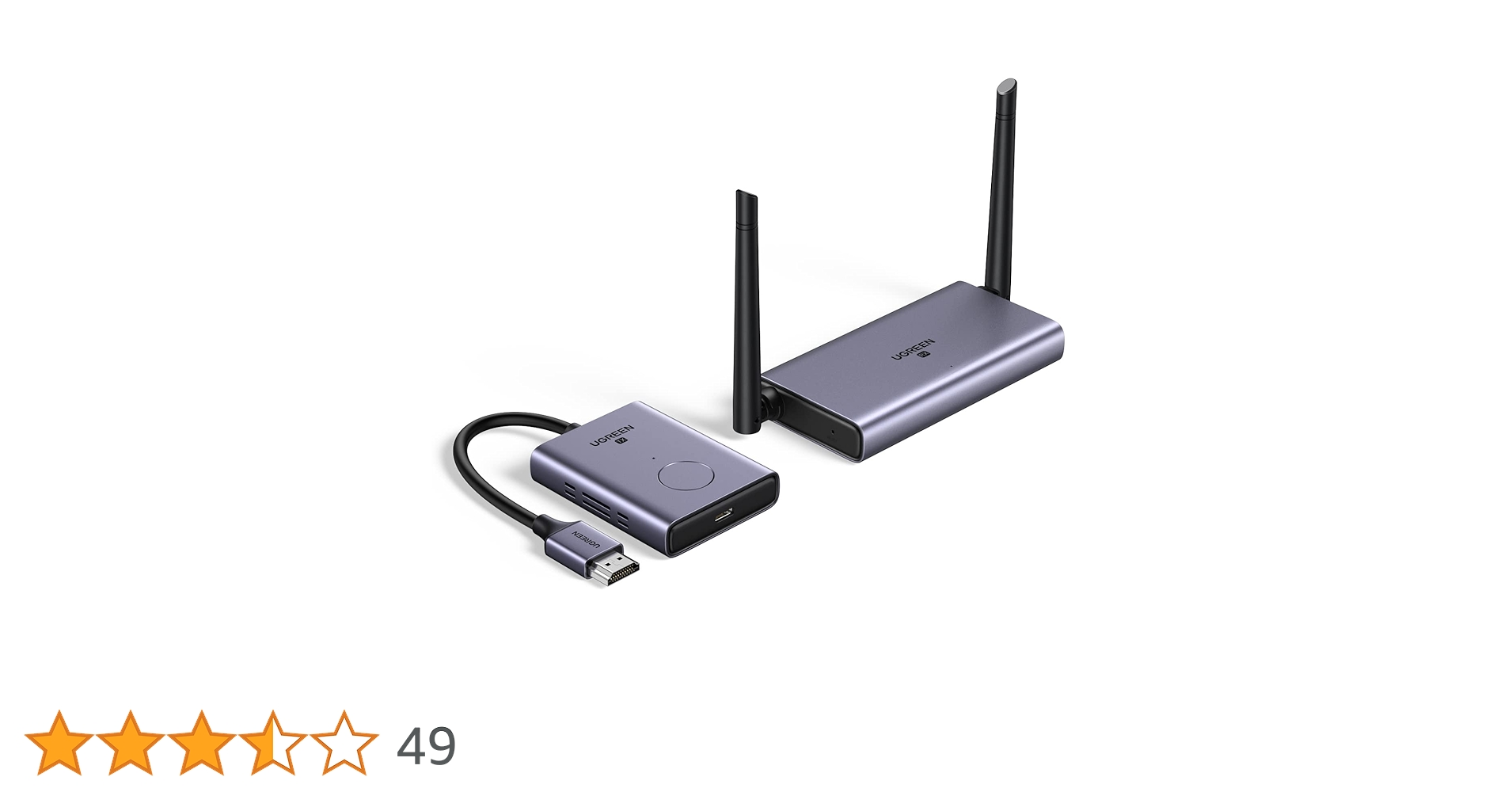 Amazon | UGREEN HDMI 無線 ワイヤレスHDMI送受信機セット【日本技適