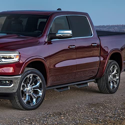 Image of Nilight Running Boards Compatible for 2009-2018 Dodge Ram 1500 Crew Cab 2019-2024 1500 Classic 2010-2024 2500 3500 4 Inch Drop Side Steps Bolt-on Black Powder Coated Nerf Bars