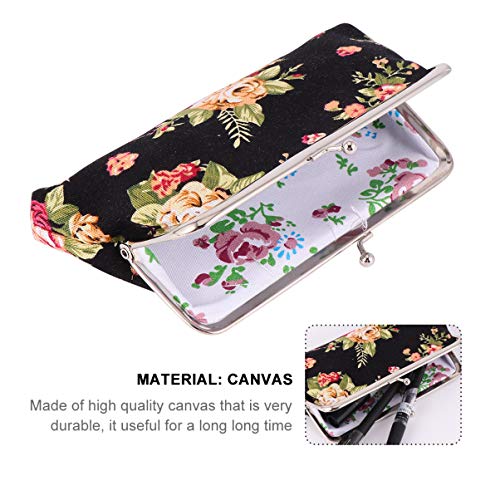 NUOBESTY Mulheres Flor Carteira Carteira de Embreagem Cocktail Bolsas Titular Do CartÃ£o Bolsa Titul