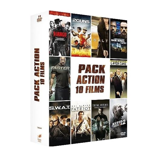Coffret Action - 10 DVD Exclusivité PACK ACTION 10 FILMS