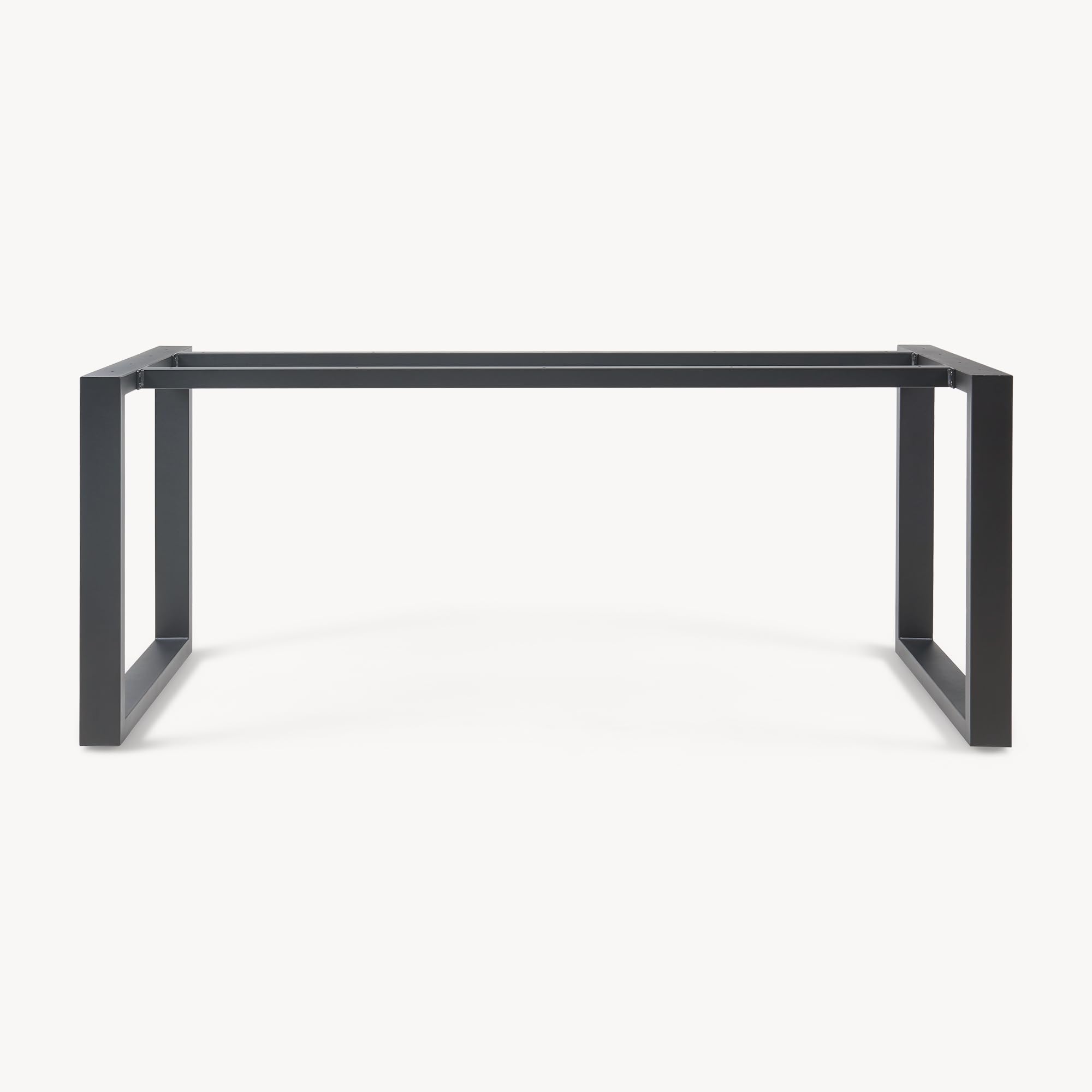 [en.casa] Pata para Mesa de Comedor Vestmalu DIY Forma Rectangular Patas para Muebles Armazón de Mesa Escritorio Salón Cocina con Tornillos de Fijación Ajustables Acero 180x70x72cm - Negro