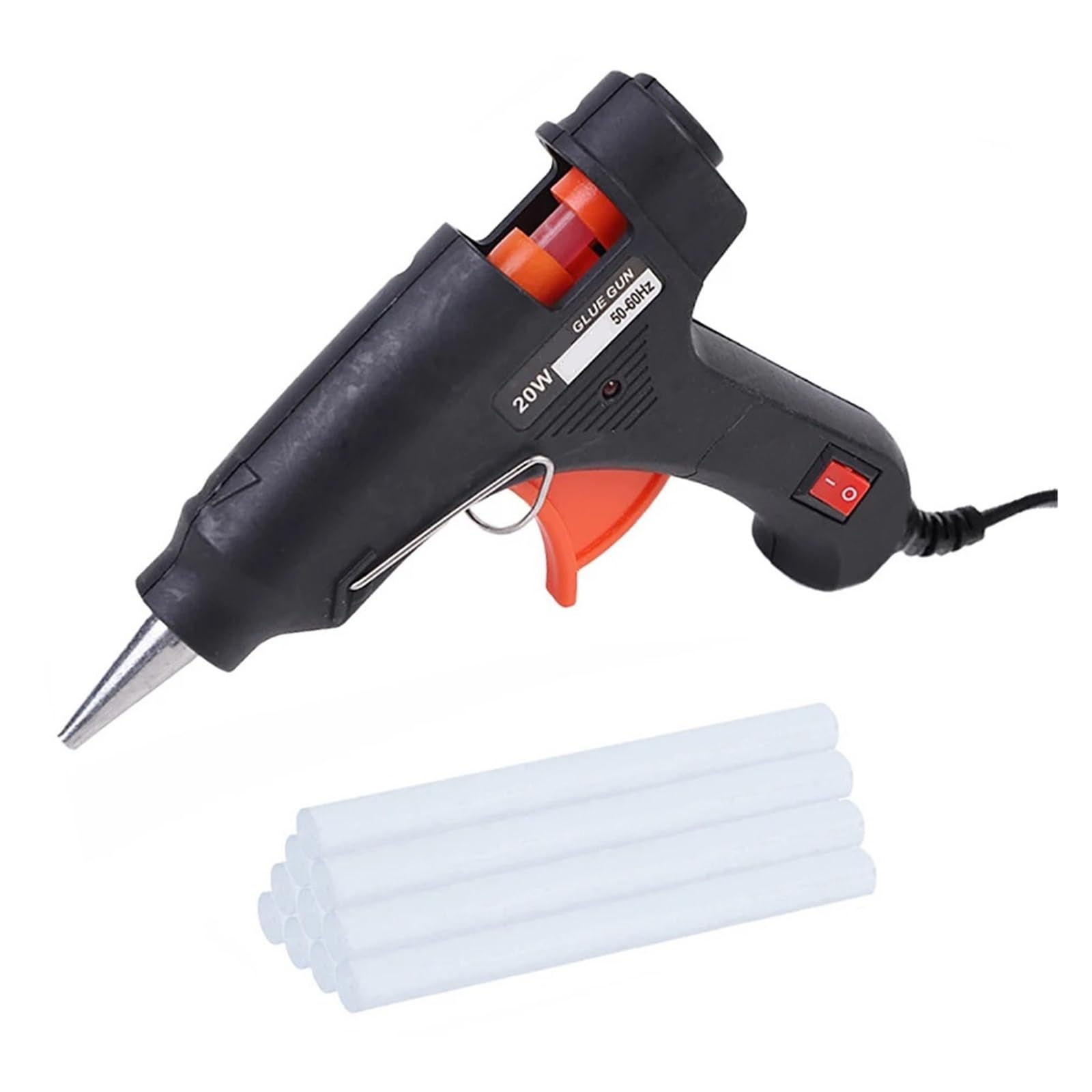 Pistola per colla a caldo Pistola For Colla A Caldo Da 20 W Mini Pistole Industriali For Uso Domestico Temperatura Di Calore Strumento Di Riparazione Termoelettrica Utilizzare Colla Stick 7*100mm per