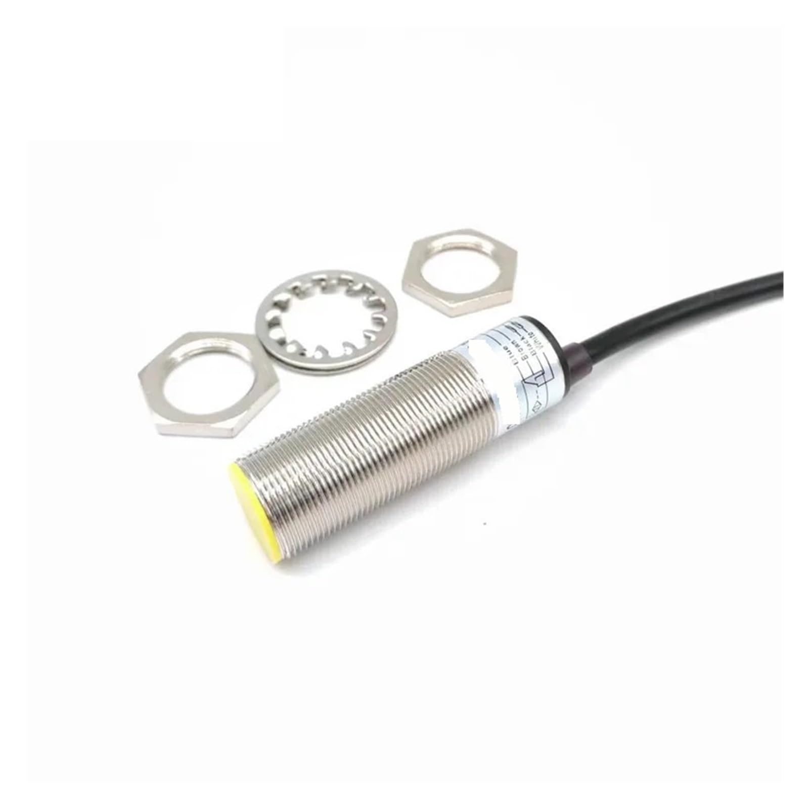 YVZDHNSFY M18 Cylindrical NPN Proximity Sensor Switch Embedded Metal NO/NC NO+NC DC 3/4 Wire 5mm Distance Sensor(NPN NO)