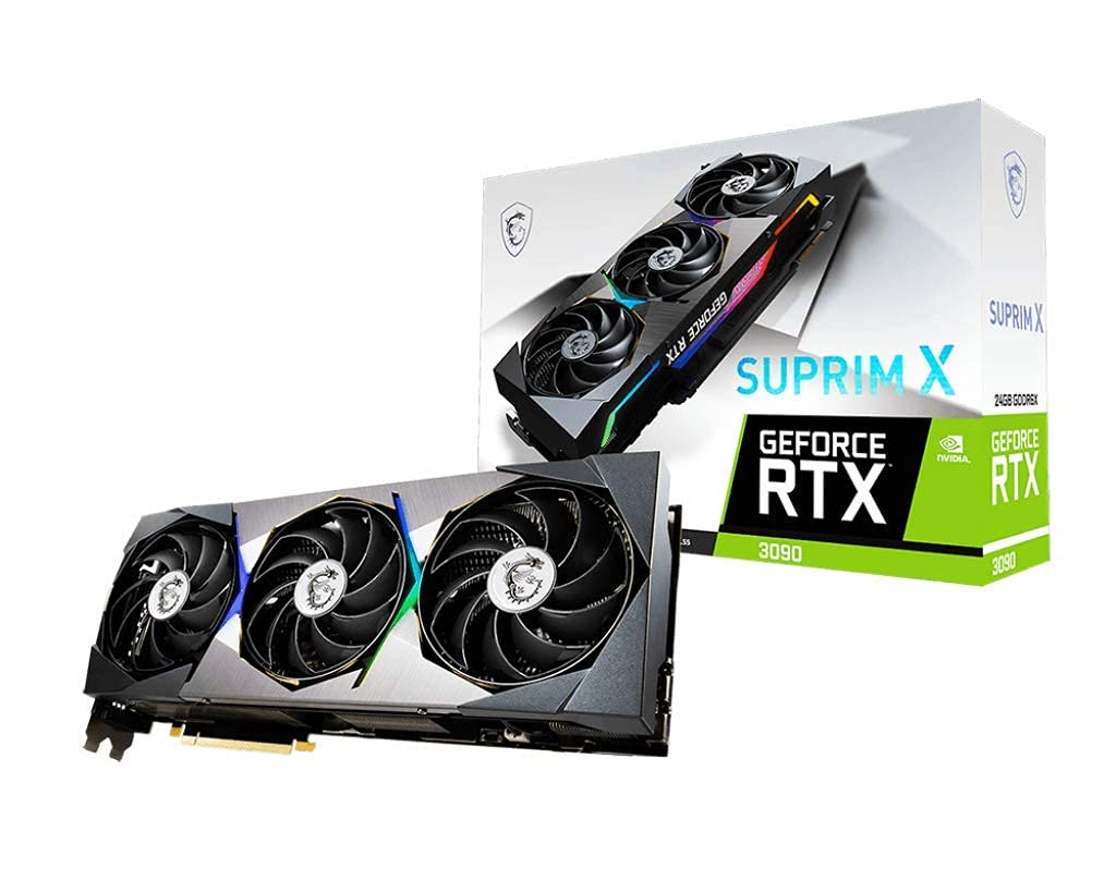 MSI Gaming GeForce RTX 3090 24GB GDRR6X 384-Bit HDMI/DP 1875 MHz Ampere Architecture OC Graphics Car