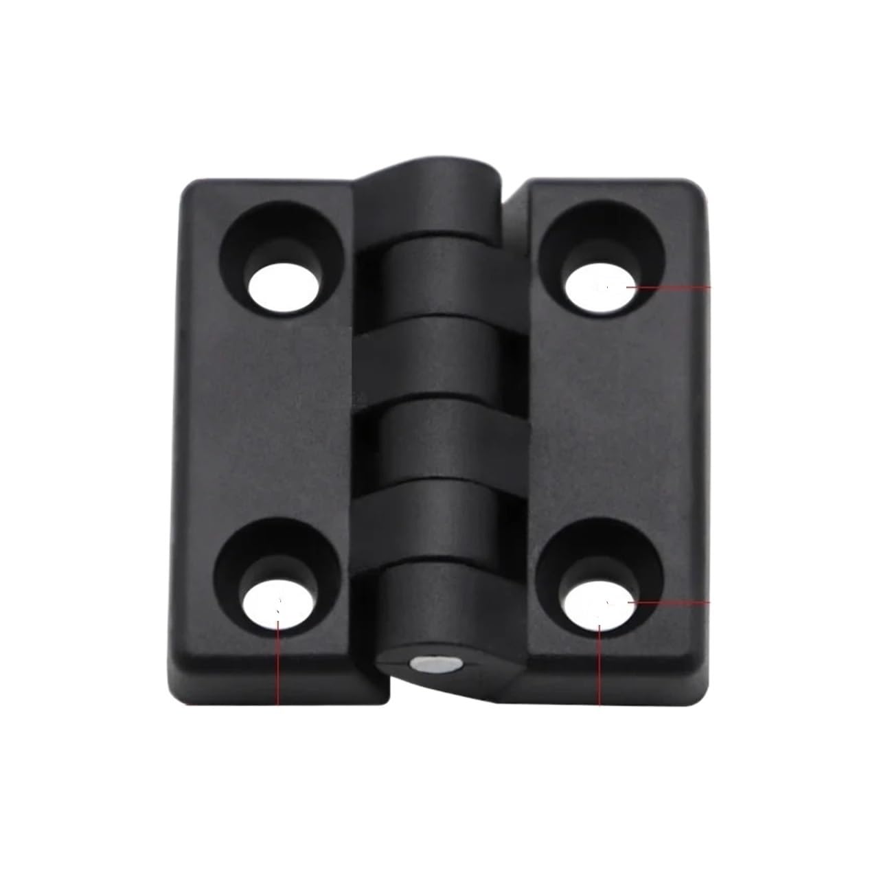 Cerniere per mobili sovrapposte Cerniere per porte 10pz Nylon Piccola Cerniera Nera Mini Plastica Porta Cuscinetto Scatola Di Distribuzione Armadio Industriale Smorzante Regolabile(50x50)