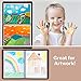 Dunwell Art Portfolio 9x12 Folder (Ruby), Black Mounting Paper, Portfolio Binder for Artwork, 9 x 12 Art Folder, 24 Pockets Display 48 Pages, Acid-Free Poly Presentation Book