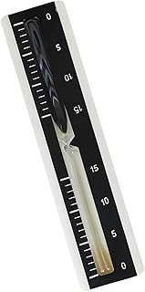 15-Minuten-Sanduhr-Sauna-Timer, Wandmontage, Holz-Design, 30 cm, schwarz und weiß, hochtemperaturbeständig