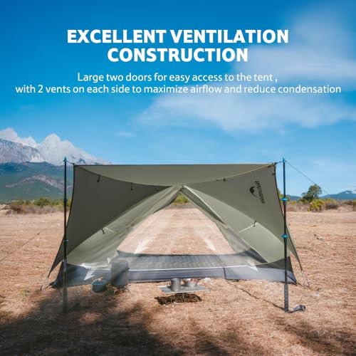 Image of Naturehike Mongar Upgraded 1 /2 /3 Person Backpacking Tent,Waterproof Lightweight Camping Tent with Footprint
