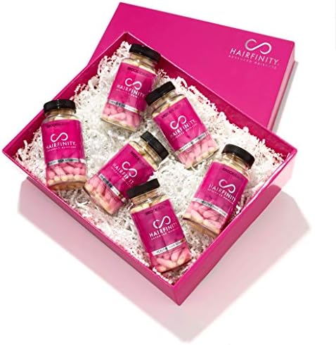 Hairfinity Hair Vitamins, Scientifically Formulated with Biotin, Amino Acids, and a Vitamin Supplement That Helps Support Hair Growth, Vegan, 360 Veggie Capsules, 60 Count (Pack of 6)
