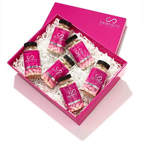 Hairfinity Hair Vitamins, Scientifically Formulated with Biotin, Amino Acids, and a Vitamin Supplement That Helps Support Hair Growth, Vegan, 360 Veggie Capsules, 60 Count (Pack of 6)