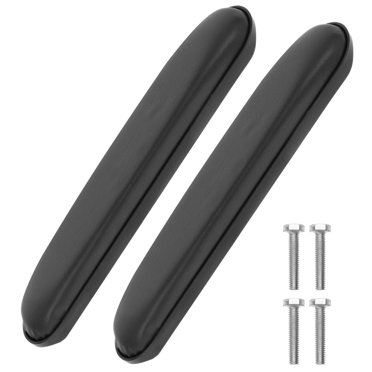 DOITOOL Universal Leather Armrest Pair for Wheelchair and Office Chair, Sponge Padding Armrest Covers, Replacement Drive Chair Arm Pads for Workers, Wheelchairs Users