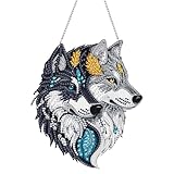 Photo Gallery momaka lupo diamond painting pendente, animale diamant painting kit completo pendente, ornamento con pittura a diamanti per parete, kit decorazione per finestra, muro e giardino 20x20 cm Photo Gallery momaka lupo diamond painting pendente, animale diamant painting kit completo pendente, ornamento con pittura a diamanti per parete, kit decorazione per finestra, muro e giardino 20x20 cm