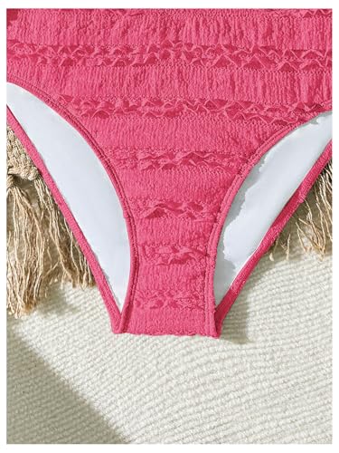 Image of SHENHE Girl's 2 Piece Halter High Waisted Tankini Ruffle Swimsuit Bathing Suit Bikini Sets