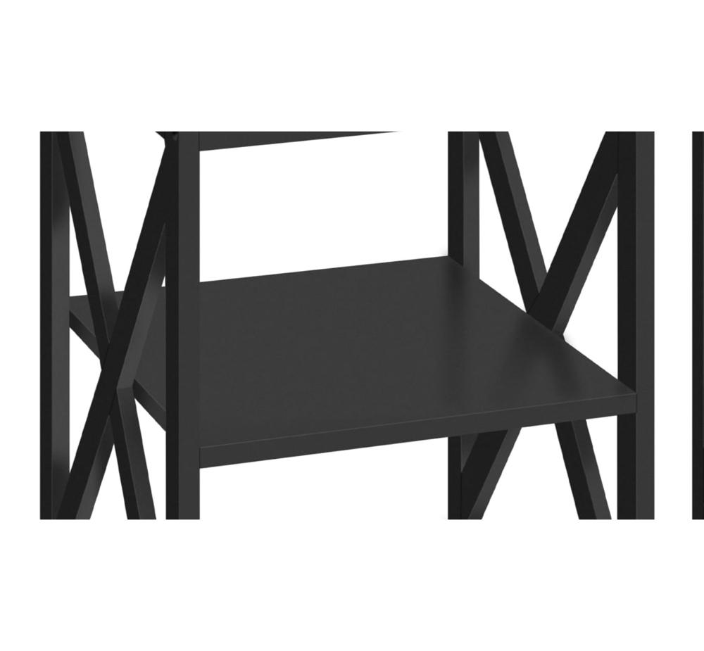 Amazon.com: Yaheetech Black End Table Set of 2, 16x16x24 in Sturdy