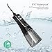 Water Flosser Professional Cordless Dental 300 ML Oral Irrigator, IPX7 Waterproof 3 Modes & 4 Jet Tips with Cleanable Water Tank Portable and Rechargeable for Home Travel, Teeth Braces & Bridge Care