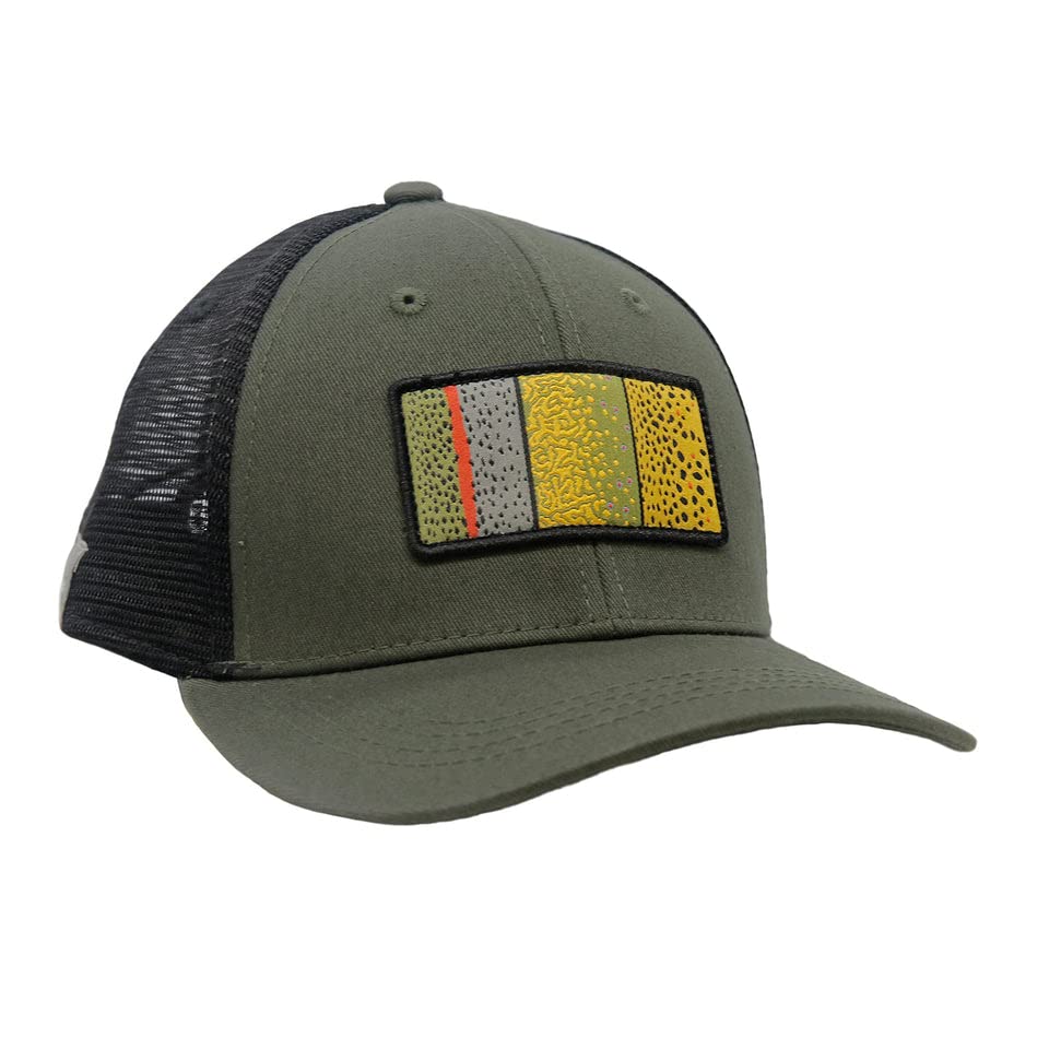 RepYourWaterBig Three Mesh Back Hat Green/Black