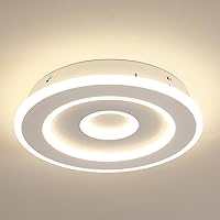 Comely Plafoniera LED Soffitto Girare Moderno, 28W 28cm Lampada da Soffitto