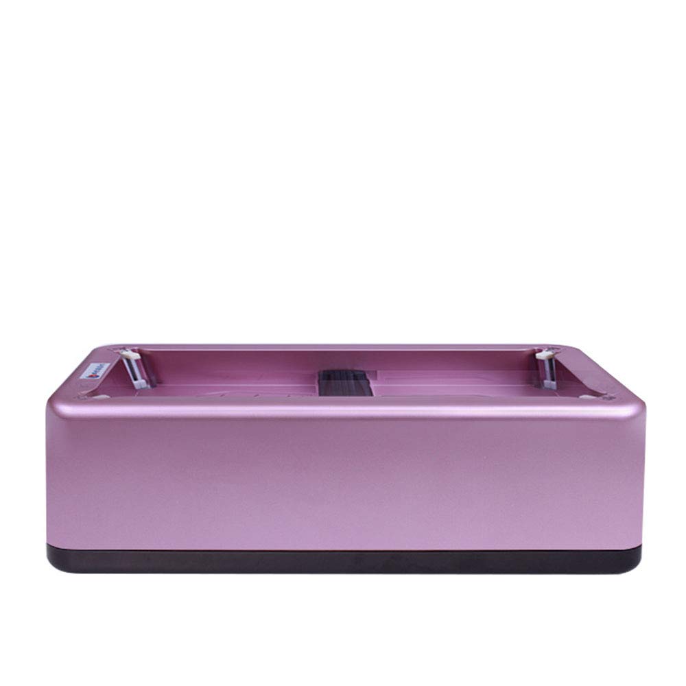 QFFL Automatischer Shoe Cover Dispenser mit 100 Gratis-Minen, Best Booties Dispenser, Schuhpflegemarkt, 3 Farben Reinigungsbürste (Farbe : Purple)