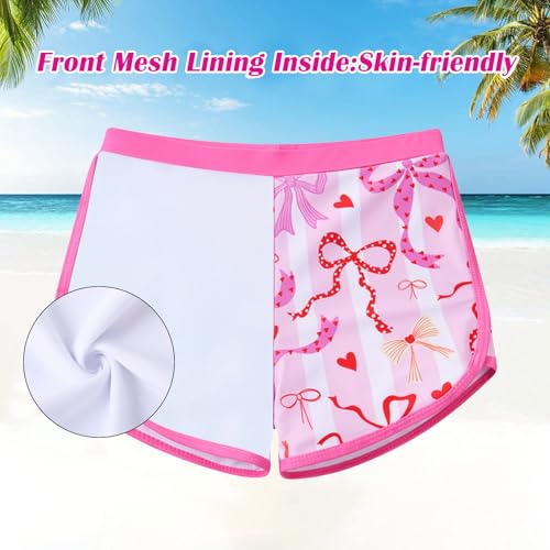 Image of TUONROAD Girls 2 Pieces Rash Guard Swimsuit Long Sleeve Tankini for 4-10 Years