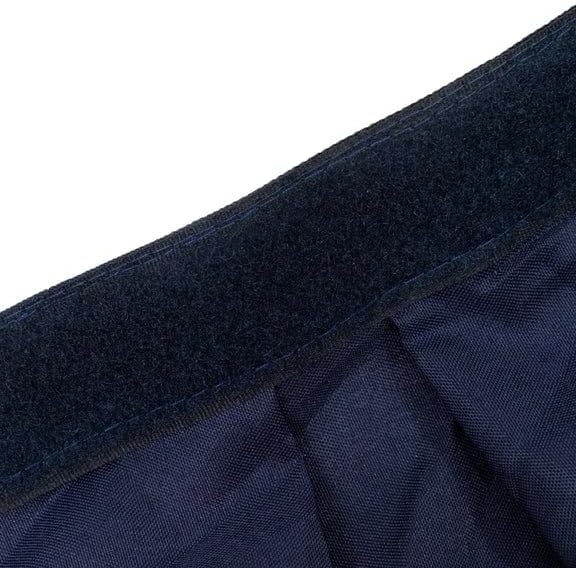 Balsa Circle 20 feet x 48-Inch Navy Blue Portable Stage Skirting Polyester Platform Skirt Shirred Pleat Stages Wedding Party Events Decorations Dining Catering