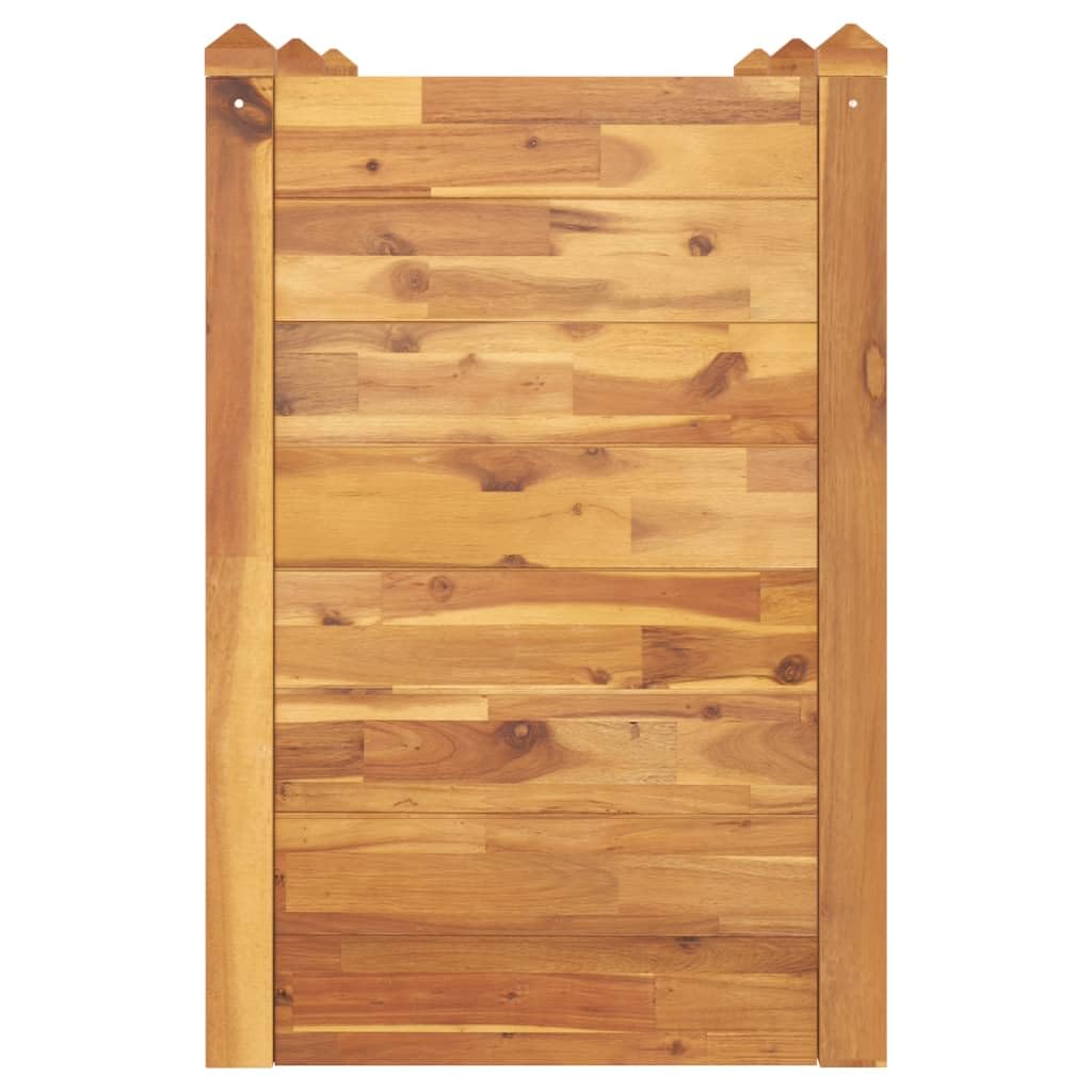 Jardinière surélevée empilable en bois d'acacia 160 x 60 x 84 cm comme jardinière empilable pour le jardin