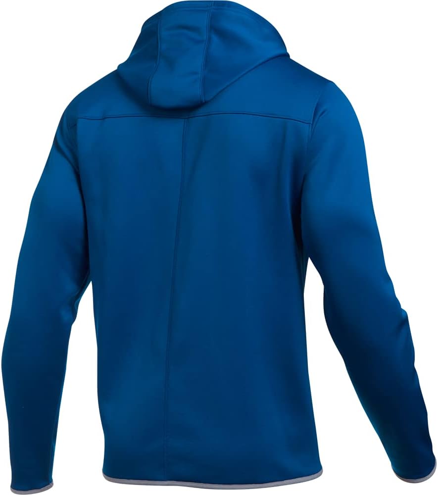 Under Armour Men's Double Threat Fleece Hoodie Blue/ Steel Large