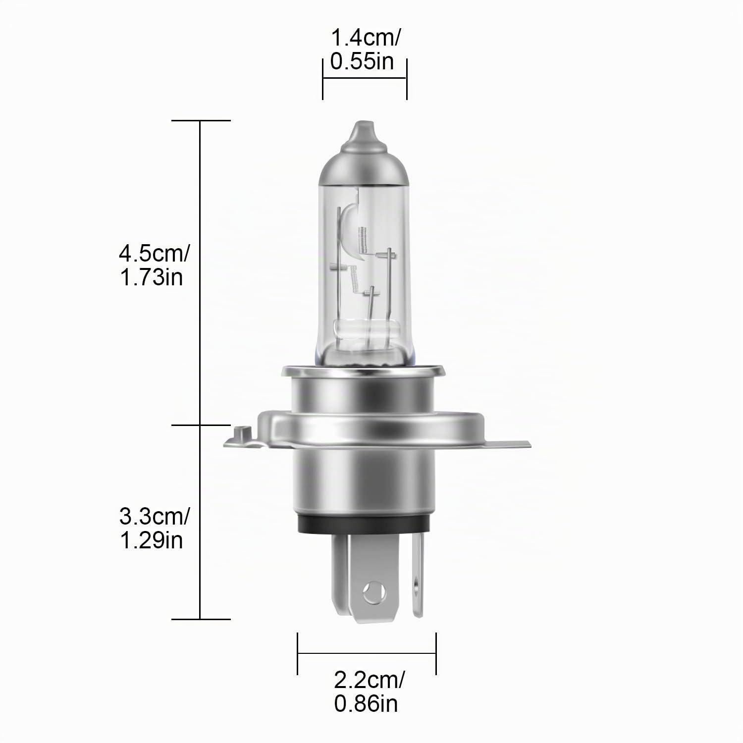 WinPower HS1 PX43t 35 / 35W halogènes ampoules de phare Feux de route/Feux de croisement 3000K jaune Super lumineux 12V voiture moto, 2 pièces
