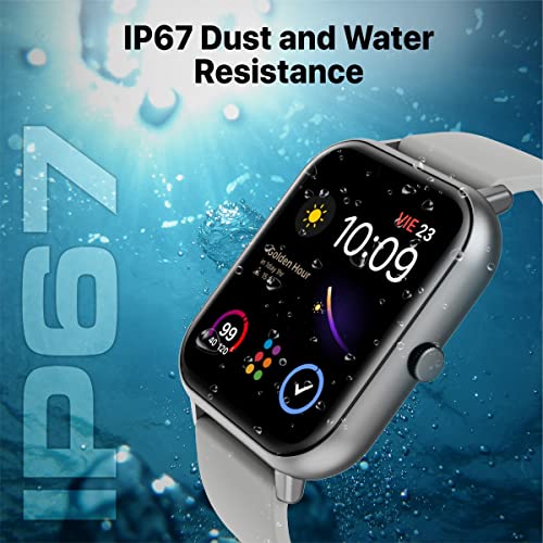 Image of Promate Xwatch-C18 Superfit Smart Watch, 1.83 inch Display Bluetooth Calling, IP67 Water Resistant, 15 Days Battery Life, 100+ Sports Modes, Real-Time HR Monitor, 100+ Customizable Watch Faces (Graphite)