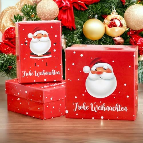 MIJOMA Geschenkboxen Weihnachten 3-teilig – Weihnachtsbox Set...