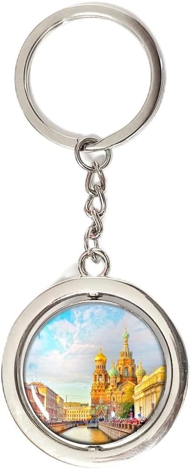Amazon.com: Russia St. Petersburg Keychain Car Keys Decoration ...