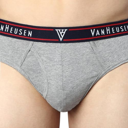 Image of Van Heusen Cotton Men Colour Fresh Briefs - Pack of 1 - Durable Elasticized Waistband, Ultra Soft