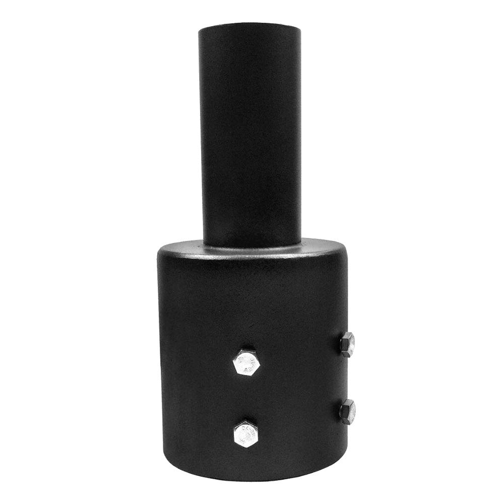 1000LED Round Tenon Adaptor, Durable Steel Tenon Reducer for 4'' OD Round Pole Top Round, Outdoor Light Fixture Mount for Flood Lighting, Shoebox Light, Street Light with Slip Fitter Mount(2 3/8inch)