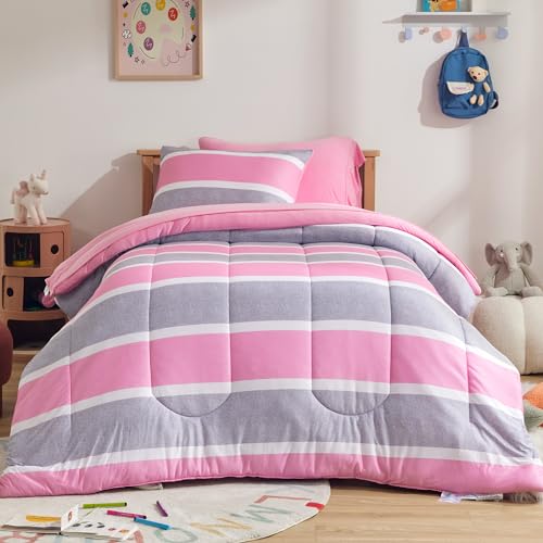 SLEEP ZONE Kids Comforter Set Full/Queen Size,...