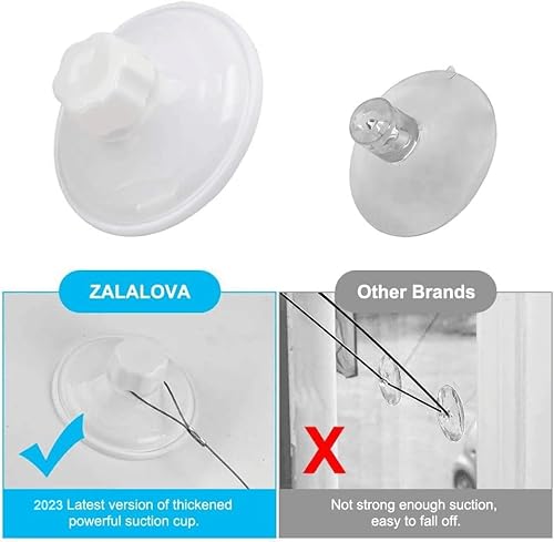 Zalalova A1 Cat Window Perch, Cat Hammock Window Seat W/Free Fleece Blanket 2024 Latest Screw Suction Cups Extra Large Sturdy Cat Bed Cat Resting Seat Hold Two Large Cats White Indoors thumb #3