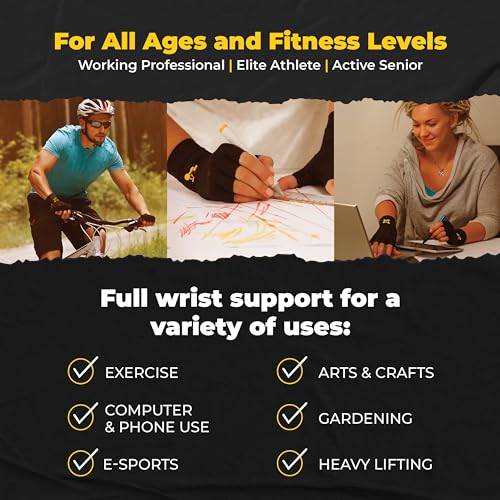 image for CopperJoint Arthritis Gloves, Fingerless Hand Compression Glove Women 