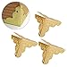 Haofy Protectores de Esquinas, 12 Piezas Esquinas de Muebles de Bronce Decorativo en Forma de Triángulo, Antiguo Protección de Bordes para Cajas, Muebles, Estanterías, Mesas