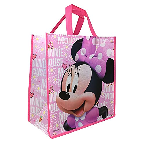 Classic Disney Minnie Beach/Pool Towel Set For Kids - Bundle With Minnie Microfiber Towel, Tote Bag And Stickers #TOP3