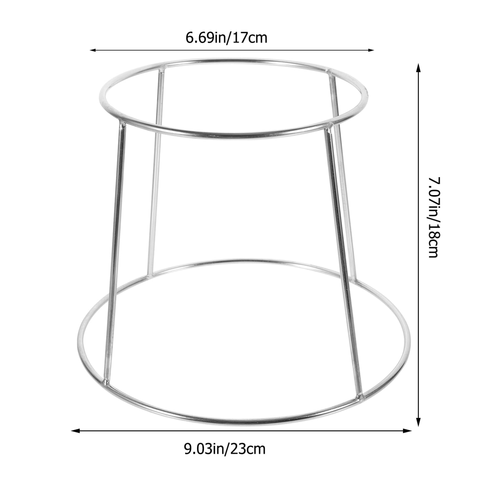 STOBAZA Stainless Steel Seafood Display Rack Double Food Tray Stand for Buffet Parties Home Use Easy to Clean Seafood Dish Holder for Serving Platters and Trays