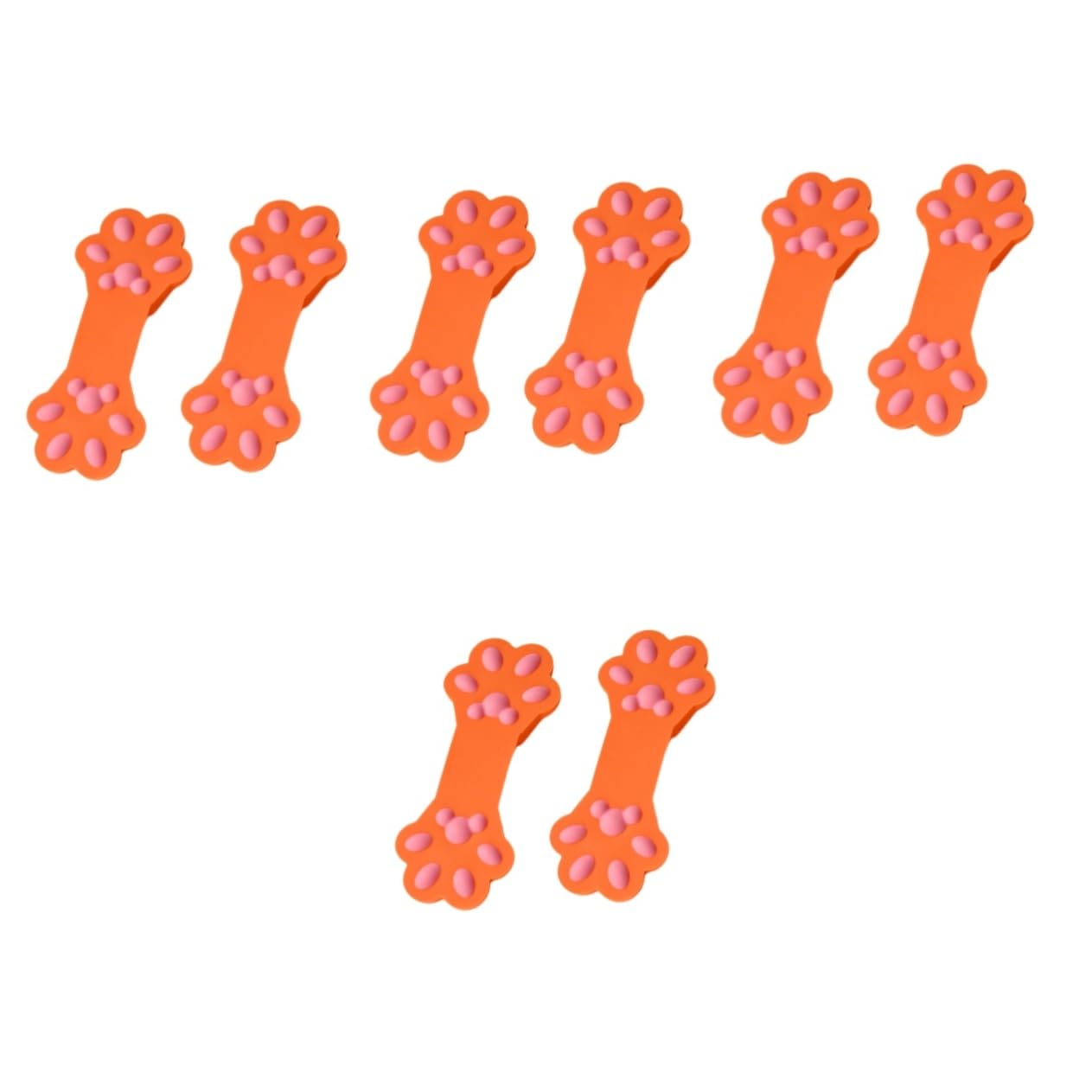 OUNONA 8pièces Clips Silicone Forme De Pattes De Chat De Clips De Scellement pour Snacks Pratiques Et Parfaits pour Sceller Les De Chips Et Aliments