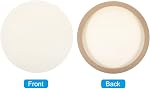 PATIKIL 12" Wood Panels Board, 2 Pack Unfinished Round Art Wood Canvas Panel Painting Boards for DIY Craft Painting Use, Wood Color