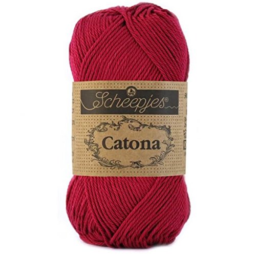 Scheepjes - Scheepjes Catona 517 Ruby Yarn - 1x25g