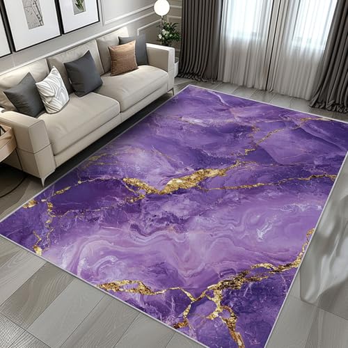 Moquette violette design art fluide tapis doux aux finitions soignées