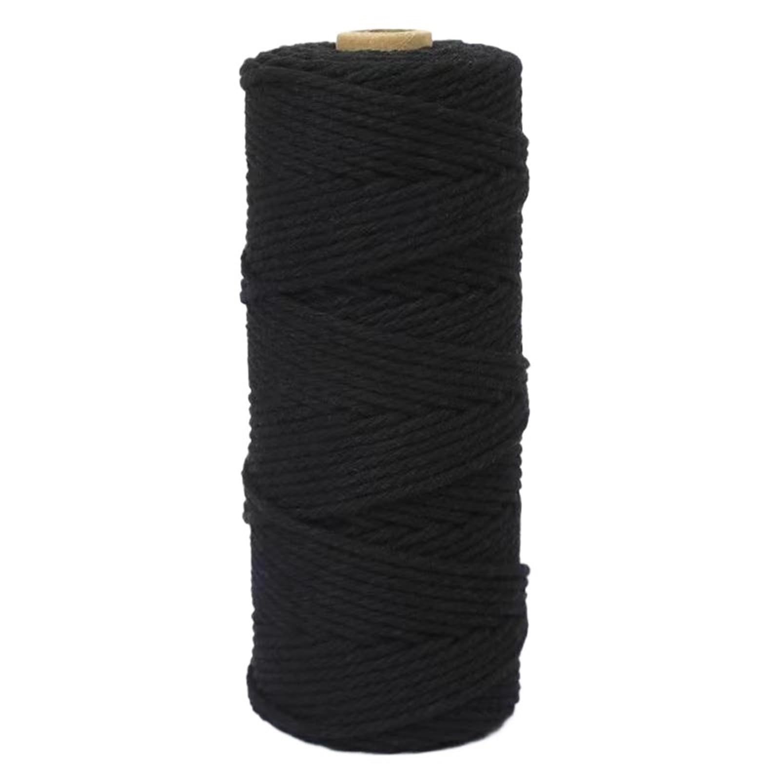 Cotton Macrame Cord 3.0mm-100m Colorful Natural Cotton Macrame Rope Cord for Wall Hanging Plant Hangers Crafts(Color6)