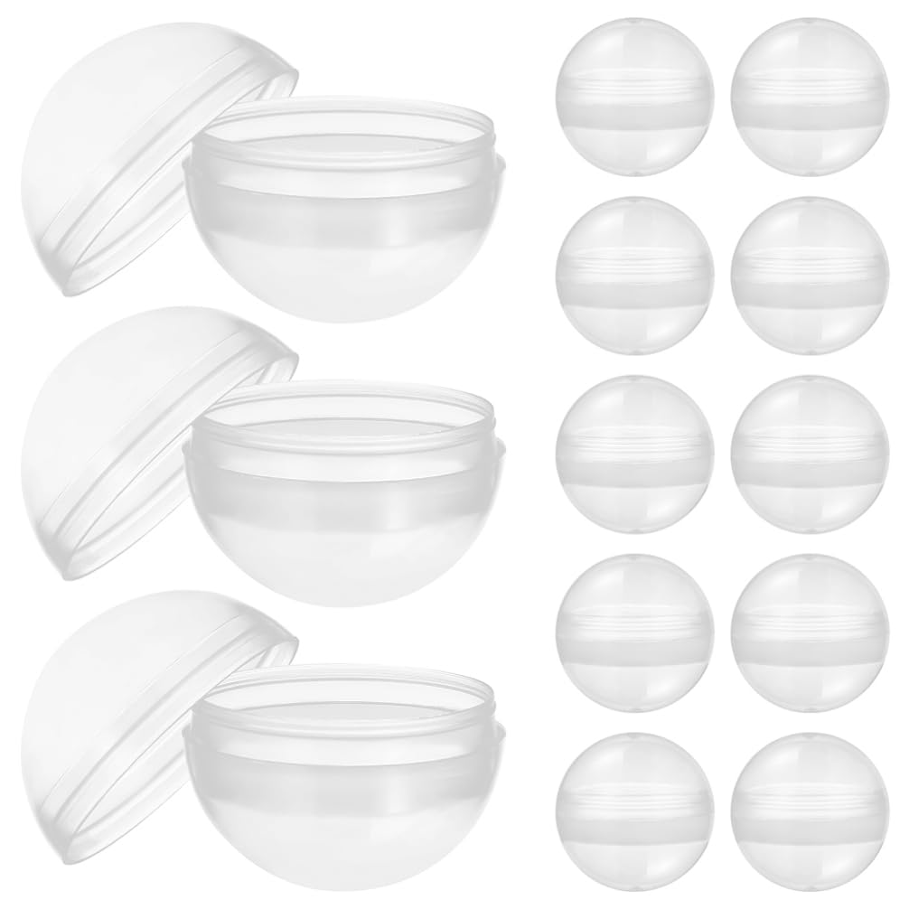 Sewroro 100pcs Capsules Gumball Vending Machine Round Empty Capsules Balls Clear Plastic Containers Easter Baskets Stuffer for Party Favors