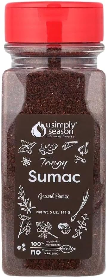 USimplySeason Sumac Spice (Tangy Powder, 5 Ounce)