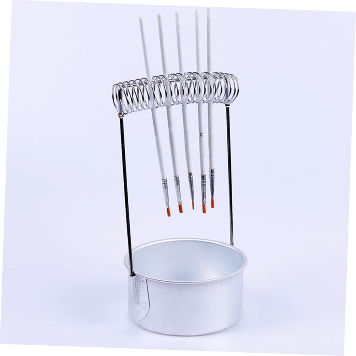 DOITOOL 2pcs Stainless Paint Brush Cleaner Integrated Drying Rack Brush Washing Holder for Art for Artists