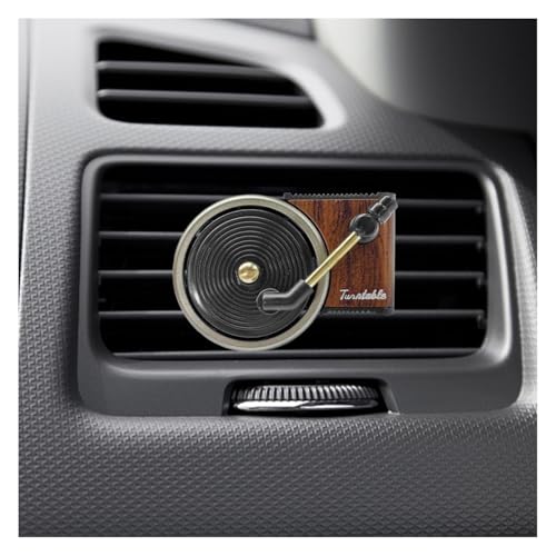 LHDOS Record Player Car Air Vent Clip Car Air Conditioner Vent Outlet Clip Retro Car Dashboard Air Vent Trim Clip Auto Interior Decoration Accessories for Women Music Lovers