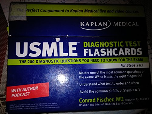 Kaplan Medical USMLE Diagnostic Test Flashcards: The 200 Diagnostic Test Questions You Need to Know for the Exam for...